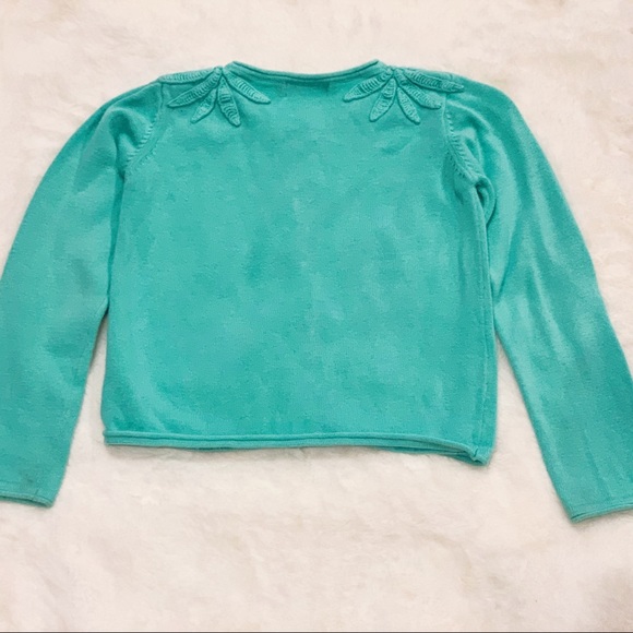 Catimini Girl Teal Cardigan Size 5(110) - Picture 5 of 7
